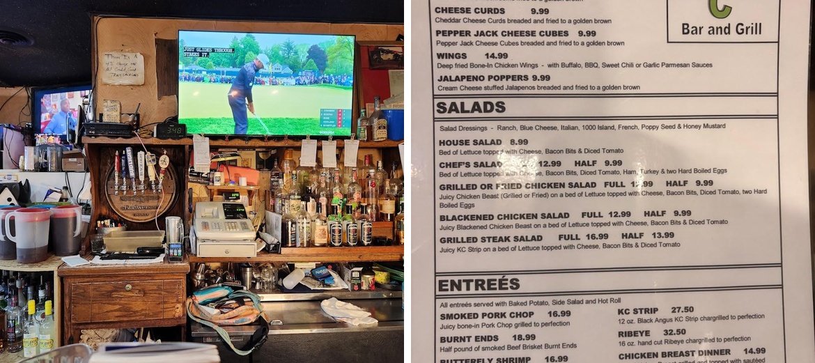 Rockin C Bar & Grill Menu