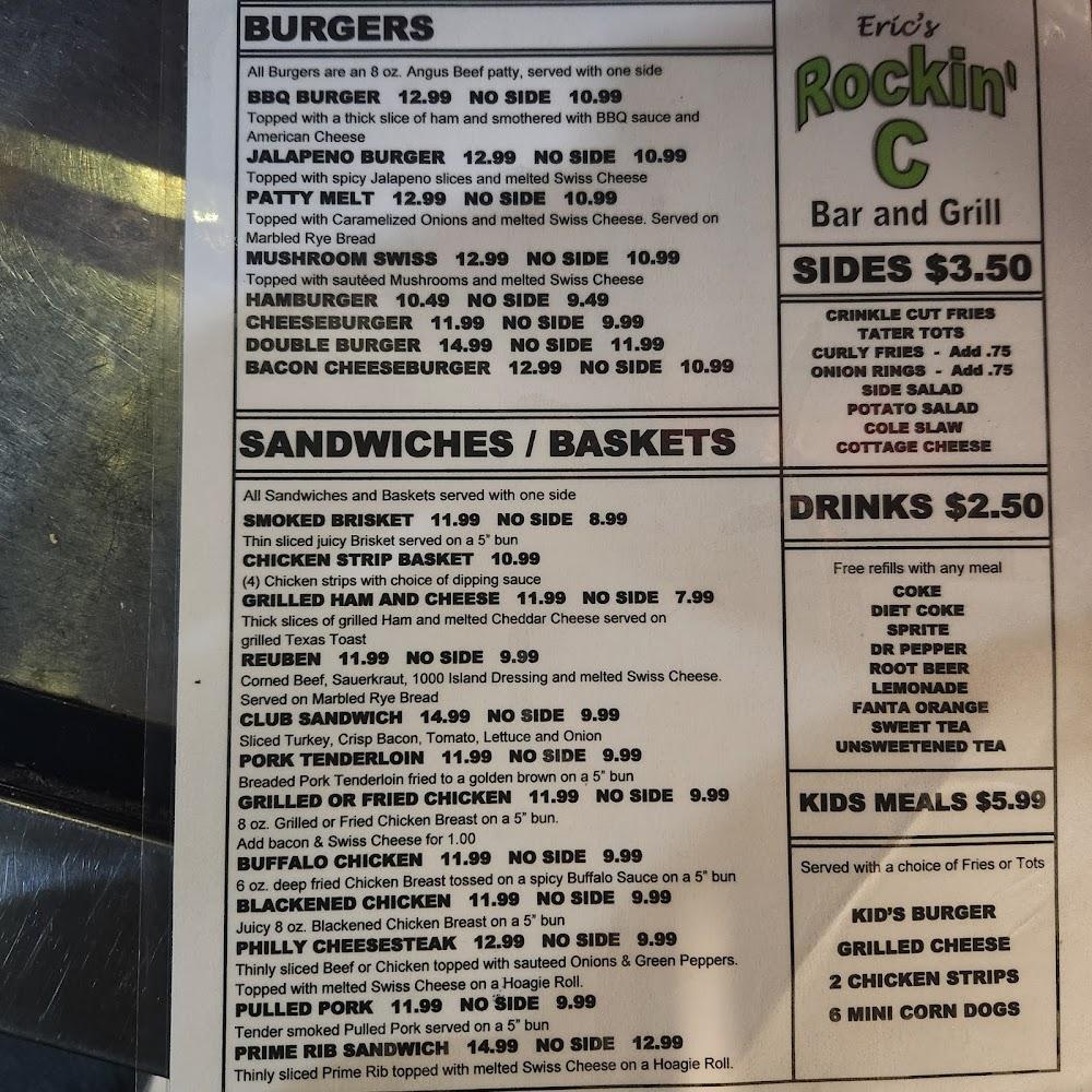 Rockin C Bar & Grill Menu image 3